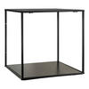 WANDREGAL Schwarz  - Schwarz, Design, Holz/Metall (36/36/36cm)