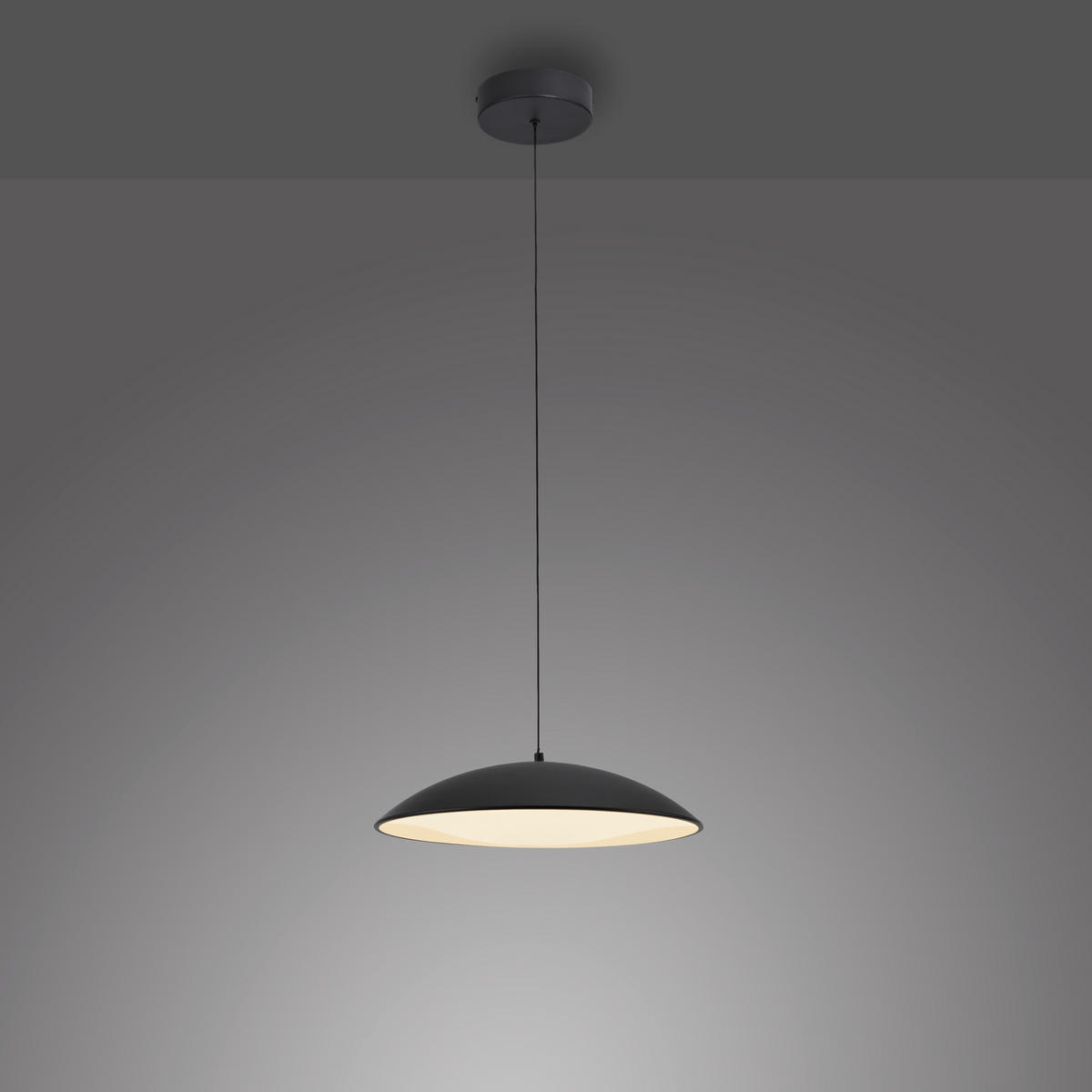 LED-PENDELLEUCHTE SW LENTE 40/40/180 cm   - Schwarz, KONVENTIONELL, Kunststoff/Metall (40/40/180cm) - Schöner Wohnen