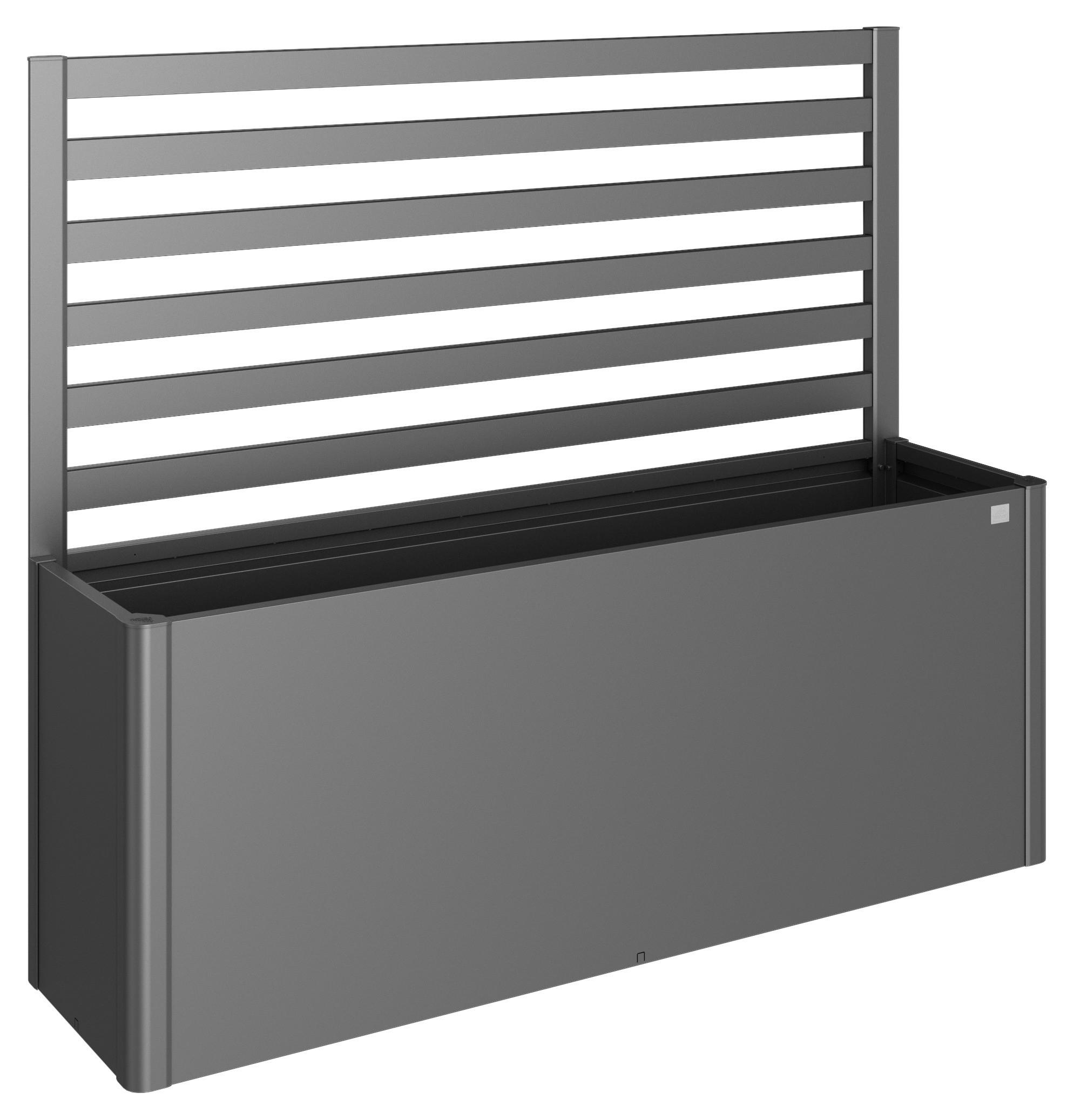 RANKGITTER ohne Pflanzbeet 201/91/4 cm Dunkelgrau  - Dunkelgrau, Basics, Metall (201/91/4cm) - Biohort