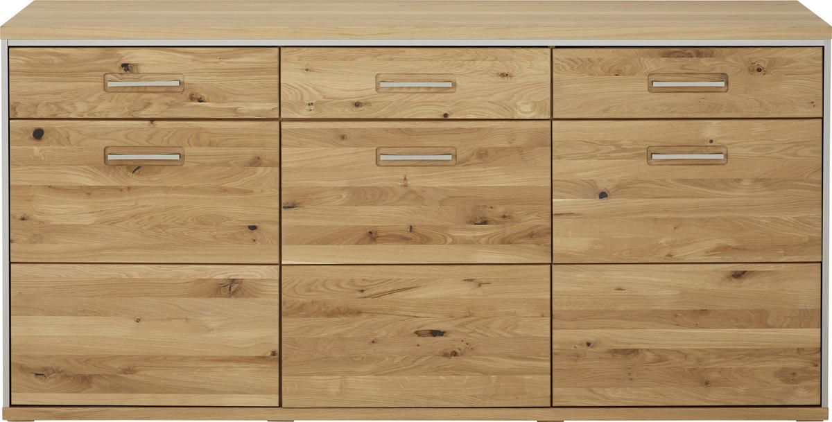 SIDEBOARD 184/89/45 cm  in Eichefarben  - Eichefarben, Konventionell, Holz/Metall (184/89/45cm) - MID.YOU