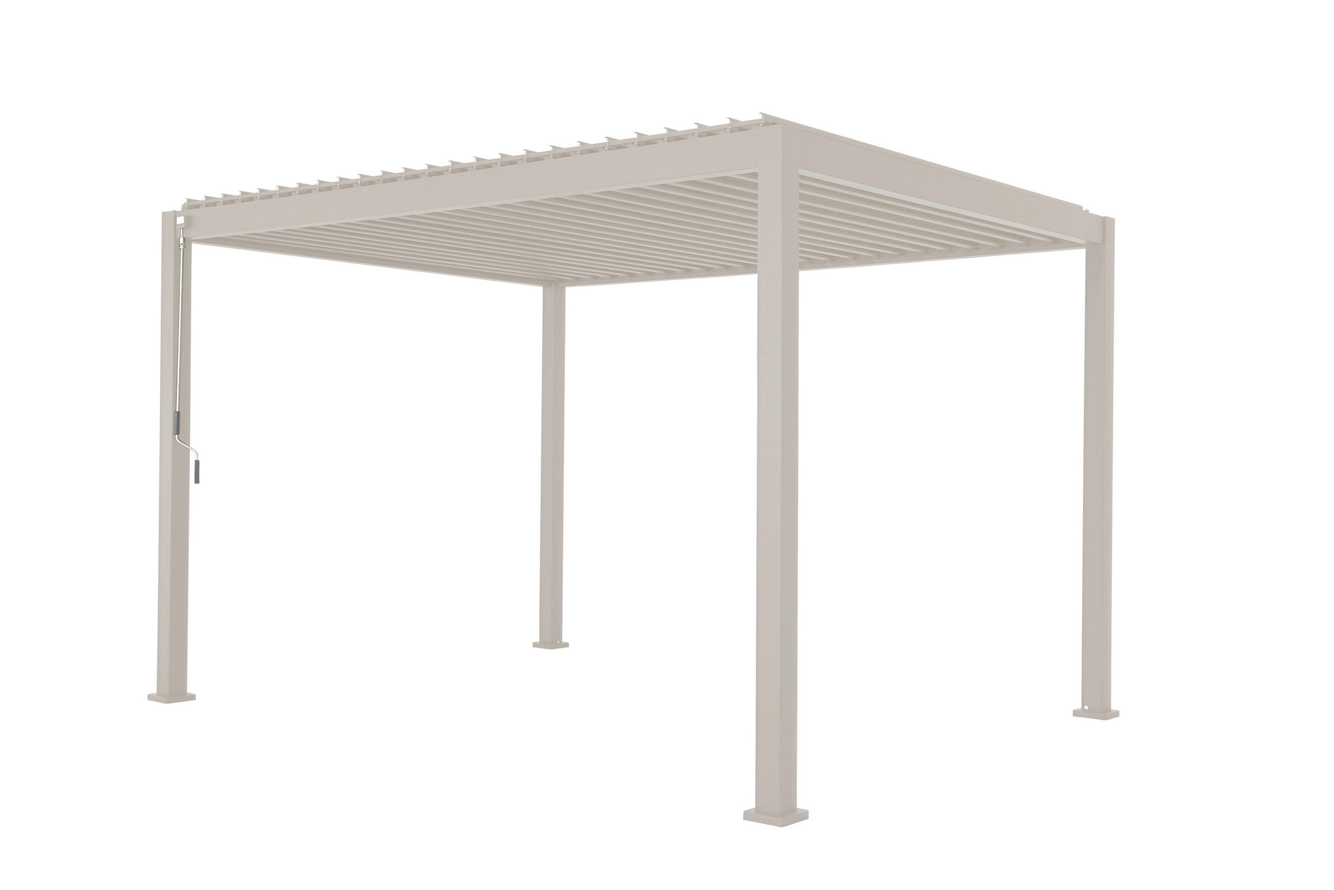 PERGOLA - Grau, Lifestyle, Metall (400/250/300cm) - Gardenson