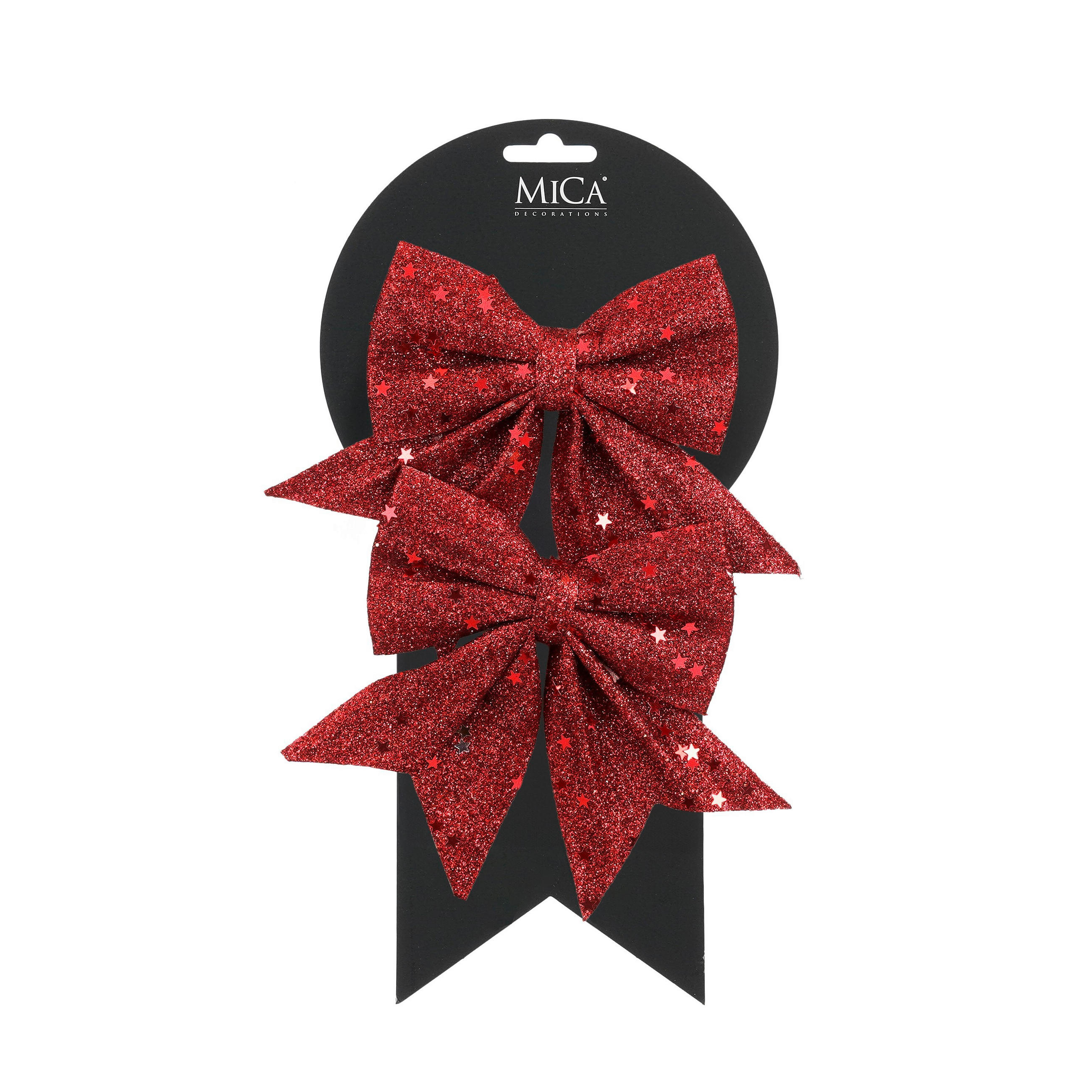 OBESEK ZA BOŽIČNO JELKO - temno rdeča, Basics, tekstil (12/13/0.5cm)