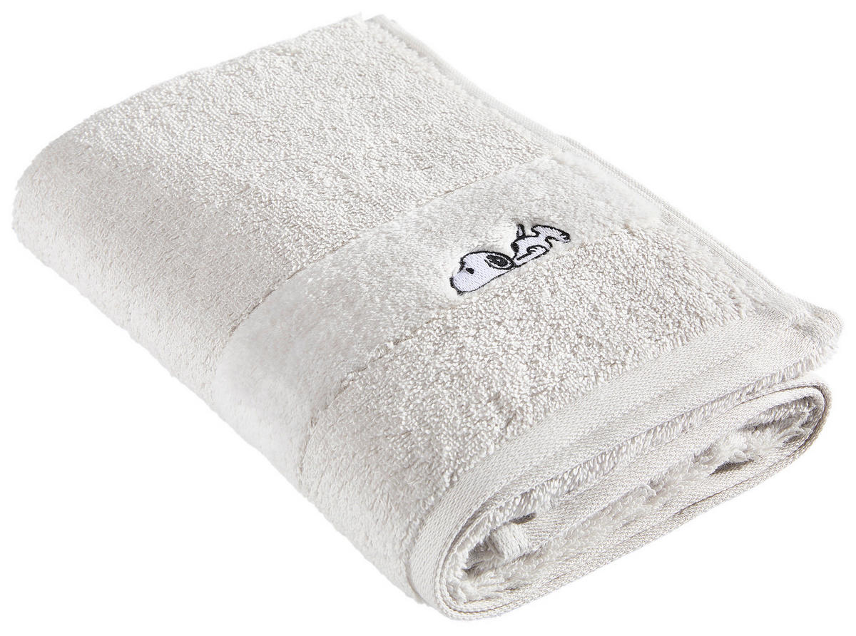 HANDTUCH Sleepy Snoopy Grau  - Grau, Design, Textil (50/100cm) - Vossen