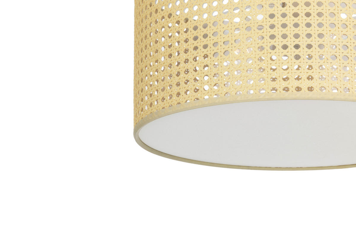 DECKENLEUCHTE 40/22,5 cm  - Naturfarben/Weiß, Trend, Papier/Kunststoff (40/22,5cm) - Collett's Monde