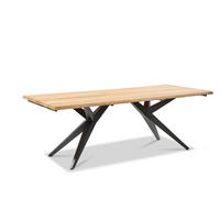 GARTENTISCH 220/95/76 cm Holz, Metall rechteckig  - Anthrazit/Teakfarben, Design, Holz/Metall (220/95/76cm) - Musterring