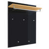 GARDEROBENPANEEL  in 80/109/27 cm  - Eiche Bianco/Anthrazit, Design, Glas/Holz (80/109/27cm)