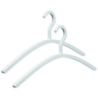 KLEIDERBÜGELSET 2-TEILIG 46 cm Kunststoff  - Weiß, Design, Kunststoff (46cm)
