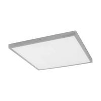 AUFBAULEUCHTE 60/60/3 cm   - Silberfarben/Weiß, Basics, Kunststoff/Metall (60/60/3cm) - Eglo