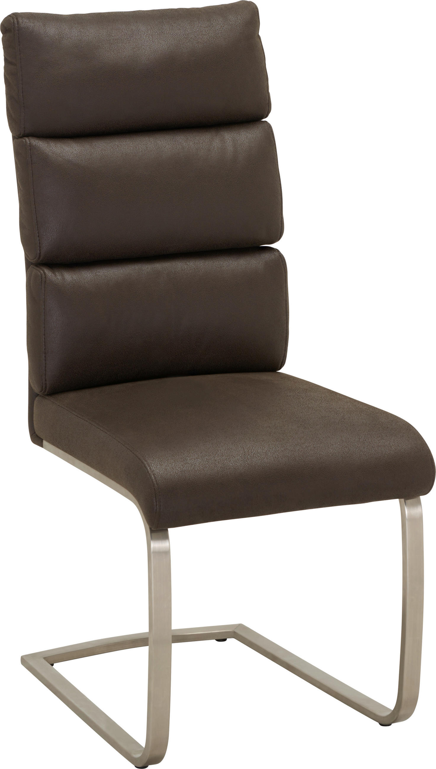 SVIKTSTOL i metall, textil rostfritt stålfärgad, mörkbrun - mörkbrun/rostfritt stålfärgad, Design, metall/textil (49/74/44cm) - Cantus