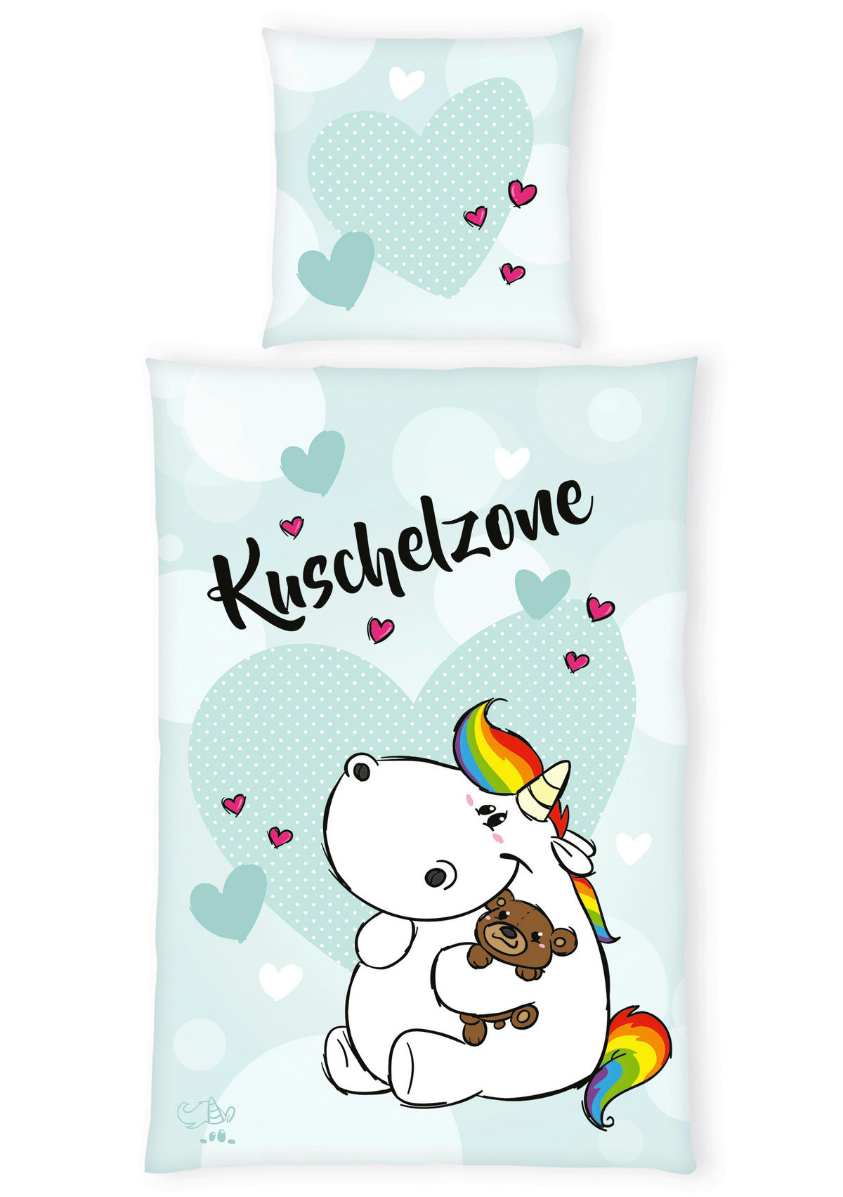 JUGENDBETTWÄSCHE 135/200 cm  - Mintgrün, Basics, Textil (135/200cm) - Herding