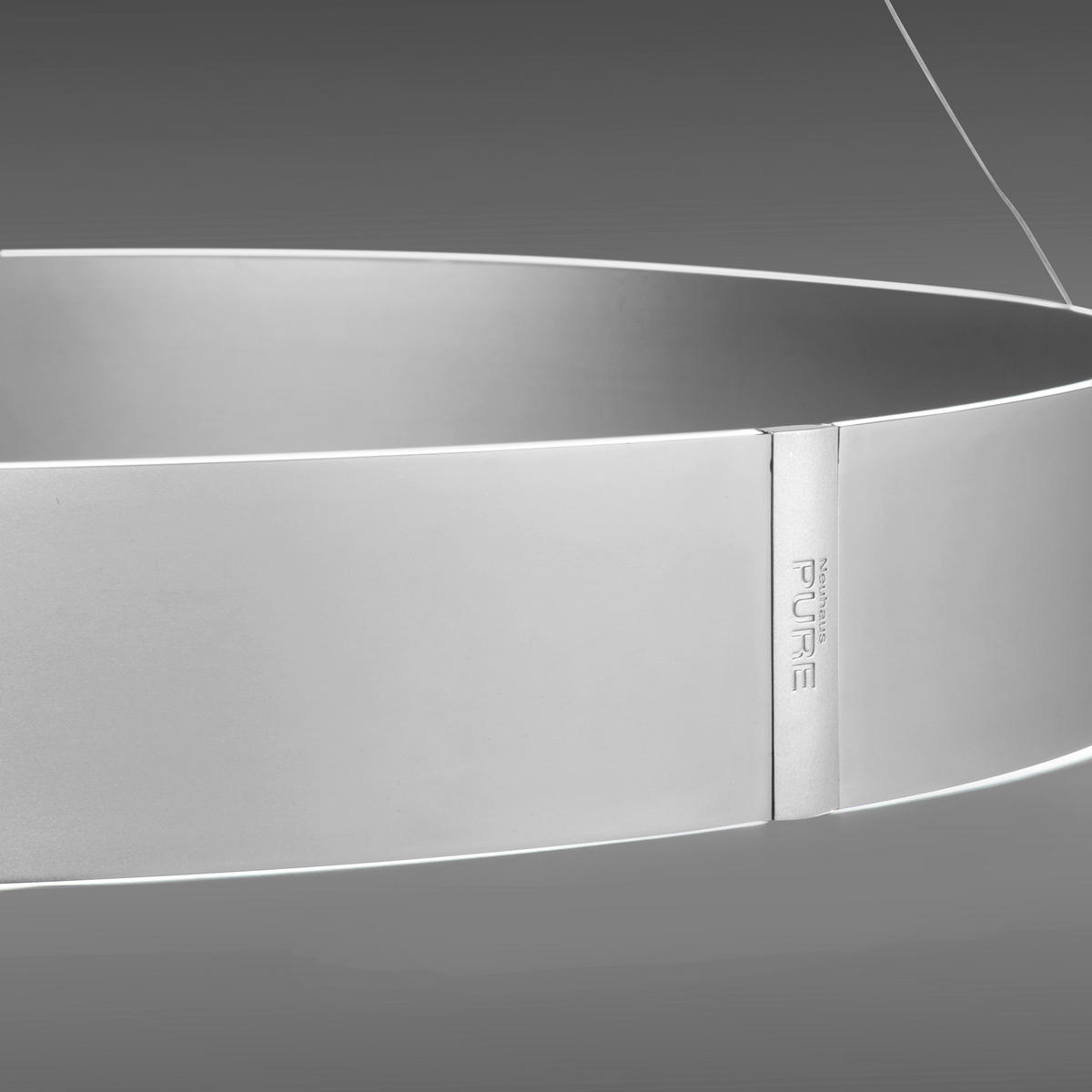 LAMPĂ SUSPENDATĂ CU LED 70/350 cm  - culoare aluminiu, Design, plastic/metal (70/350cm)