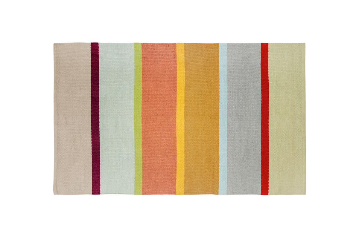 LÄUFER 160/100 cm REMEMBER Flieder, Senfgelb  - Senfgelb/Flieder, Basics, Kunststoff (160/100cm)