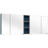 SPIEGELSCHRANK 185/70,3/17,3 cm  - Chromfarben/Eichefarben, KONVENTIONELL, Glas/Holzwerkstoff (185/70,3/17,3cm) - Dieter Knoll