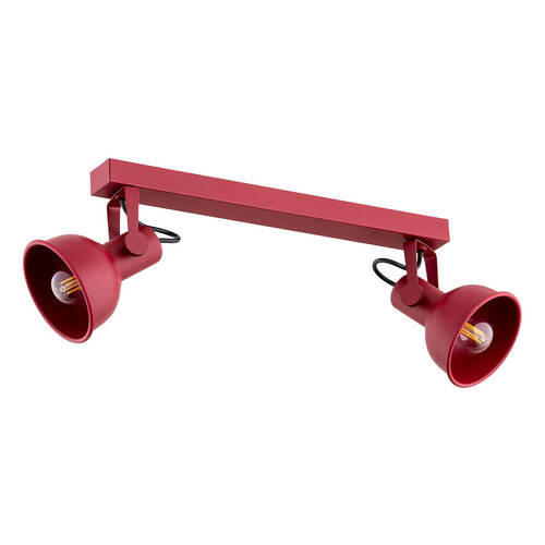 DECKENLEUCHTE Argon Lenora 19,5/14/54 cm   - Rot, KONVENTIONELL, Metall (19,5/14/54cm)