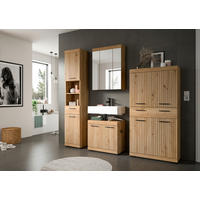BADRUM 171 cm  - svart/ek Artisan, Trend, trämaterial/glas (171cm) - MID.YOU