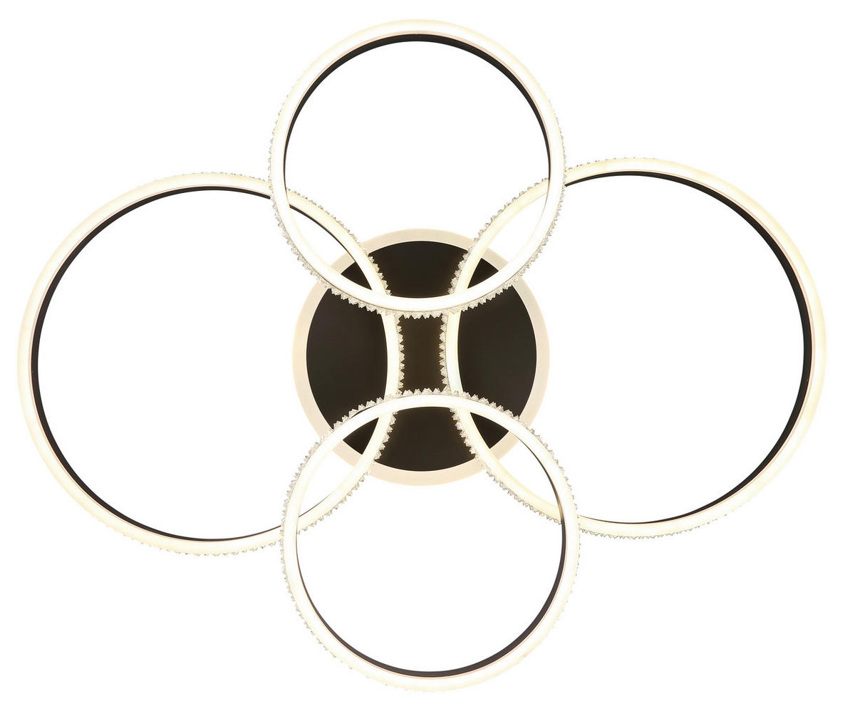 LED-DECKENLEUCHTE 90 W    85/68,5/15 cm  - Klar/Titanfarben, Design, Kunststoff/Metall (85/68,5/15cm) - Globo