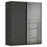 SCHWEBETÜRENSCHRANK  in Graphitfarben  - Graphitfarben, KONVENTIONELL, Glas/Holzwerkstoff (162/223/68cm) - Novel