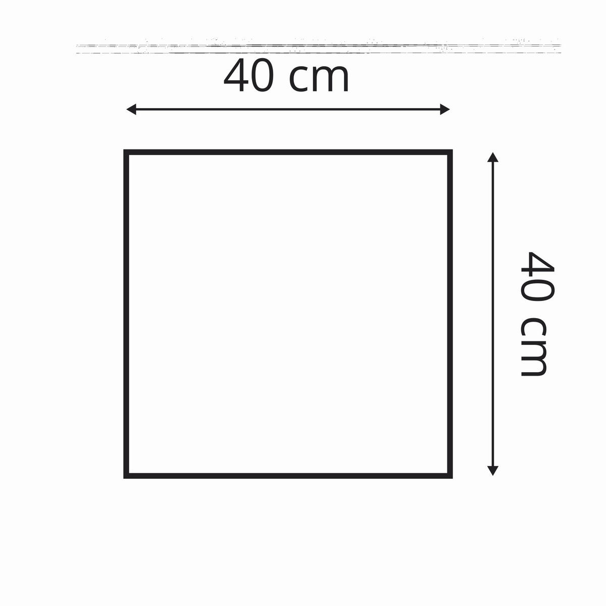 WANDPANEEL 40/40/2.5 cm  - Creme, Basics, Kunststoff/Textil (40/40/2.5cm)