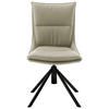 STUHL Eisen beschichtet  - Schwarz/Cappuccino, Design, Textil/Metall (49/90/65cm) - Novel