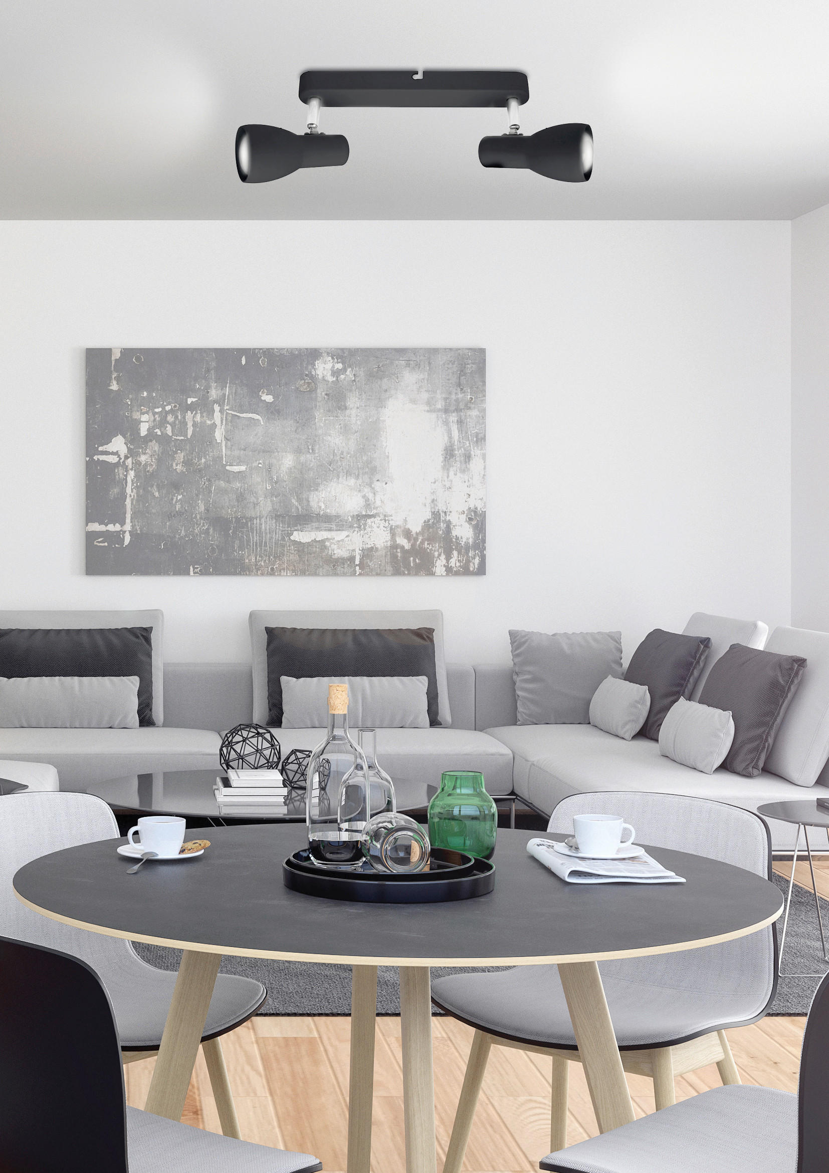 SPOTLIGHT Picardo 36/6/15 cm   - svart, Trend, metall (36/6/15cm)