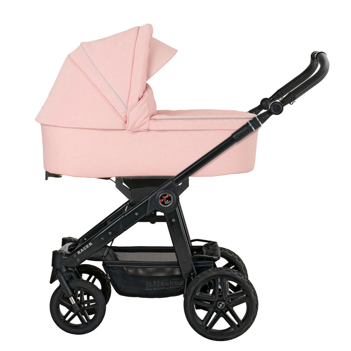 KINDERWAGENSET RACER GTS  - Lachsfarben/Cappuccino, Basics, Textil/Metall (59/113/101cm) - Hartan