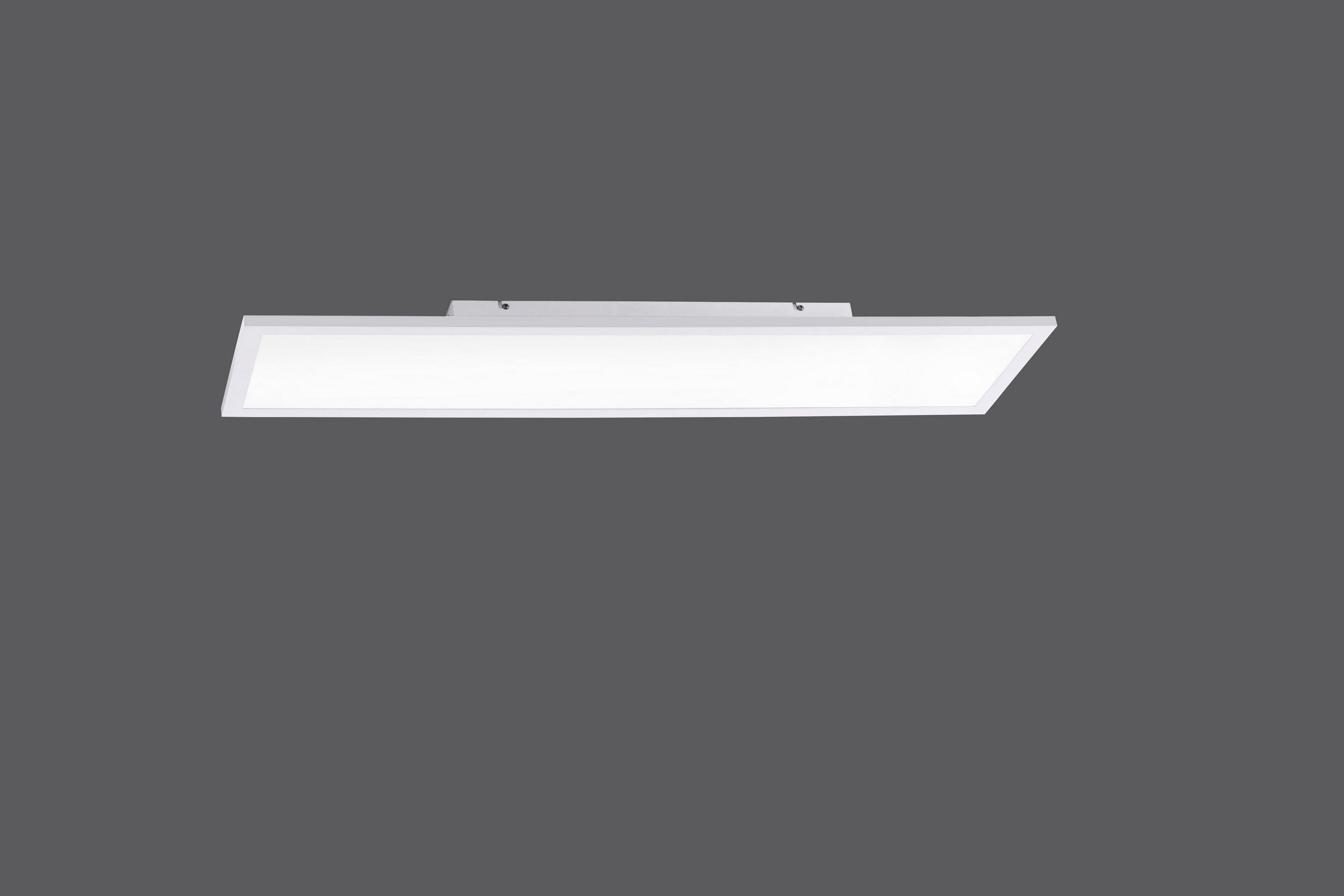 LED-DECKENLEUCHTE 100/25/5,6 cm    - Weiß, Design, Kunststoff/Metall (100/25/5,6cm)
