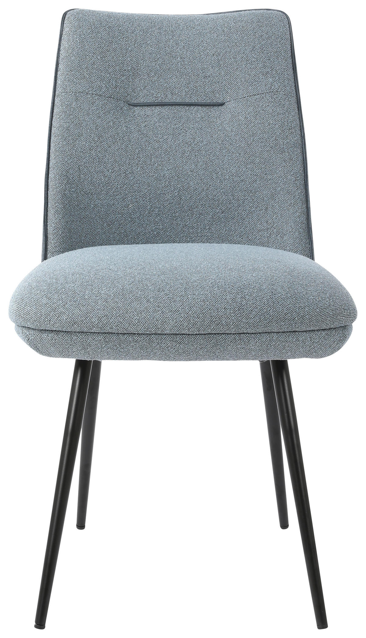 STOL, kovina, tekstil modra  - modra/črna, Design, kovina/tekstil (48/86/62cm) - Carryhome