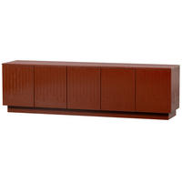 LOWBOARD Pencil  in 180/52/40 cm  - Dunkelrot, Design, Holz (180/52/40cm) - Livetastic