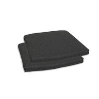 GARTENSITZKISSENSET Uni  - Anthrazit, Basics, Textil (40-47/5/45cm)