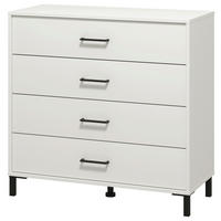 PREDALNIK  bela  - črna/bela, Konvencionalno, umetna masa/leseni material (93/90/40cm) - Carryhome