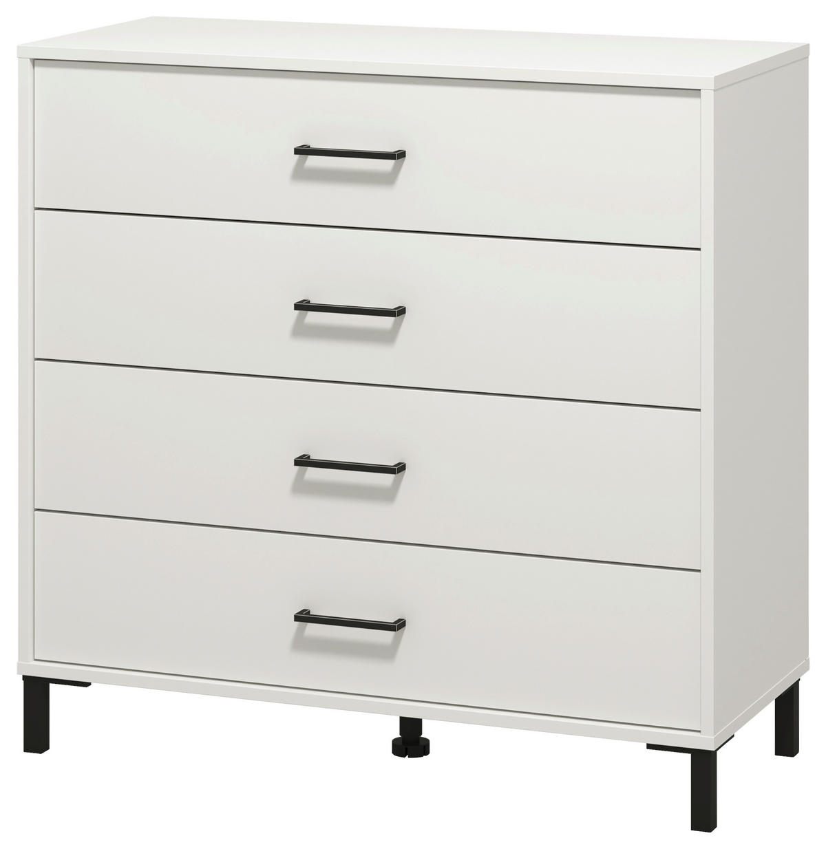 PREDALNIK  bela  - črna/bela, Konvencionalno, umetna masa/leseni material (93/90/40cm) - Carryhome