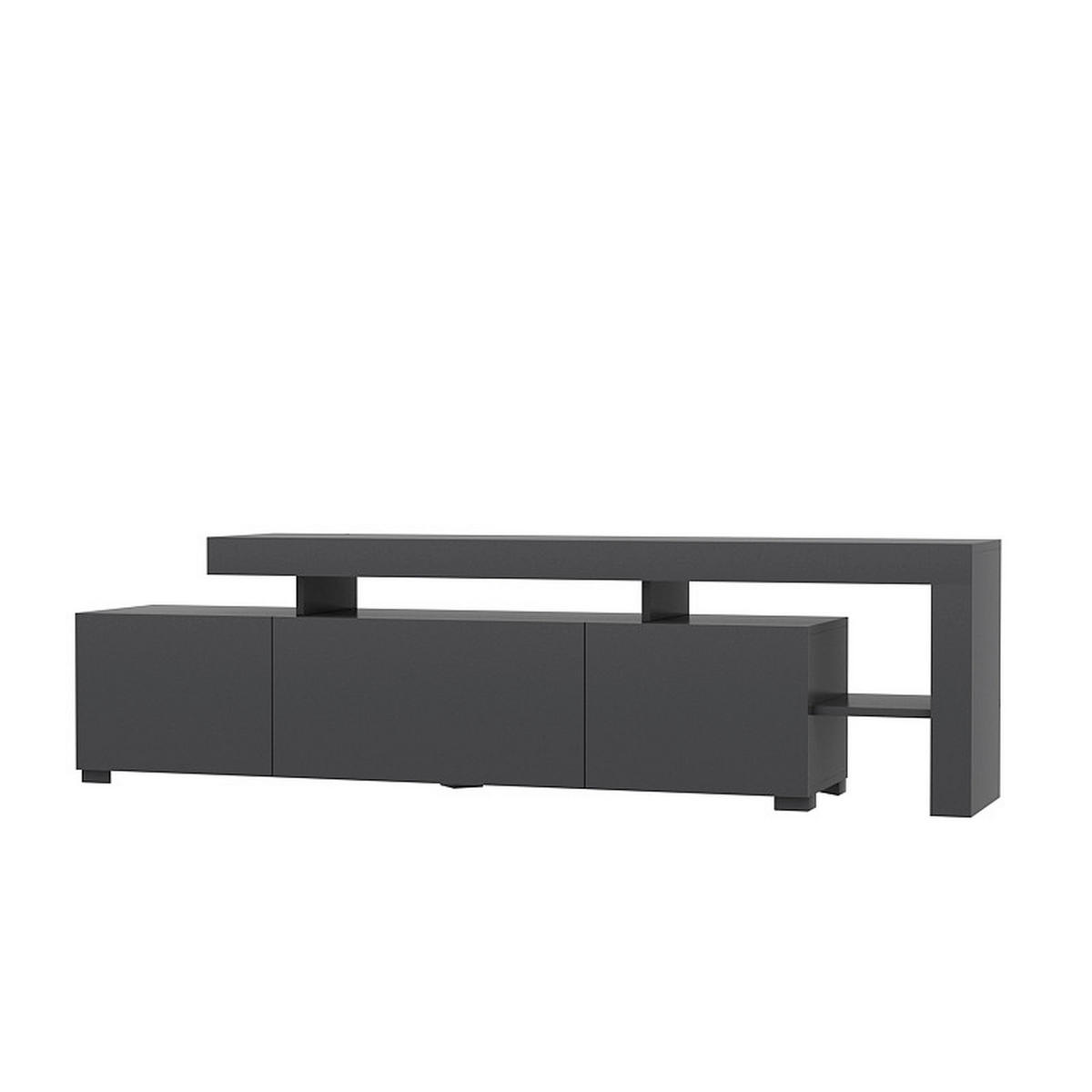 TV-ELEMENT Holzwerkstoff Anthrazit  - Anthrazit, MODERN, Holzwerkstoff (192/53/37cm) - MID.YOU