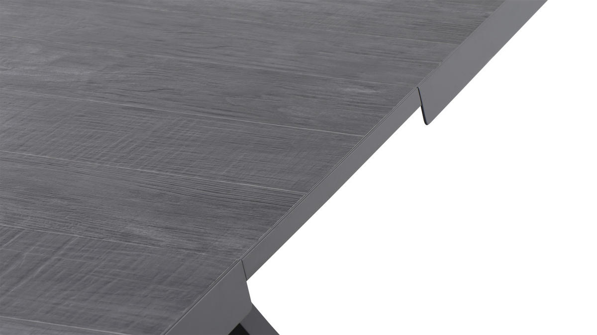 GARTENTISCHGRUPPE Aluminium  - Anthrazit, MODERN, Keramik/Kunststoff (100/88/260cm) - Siena Garden