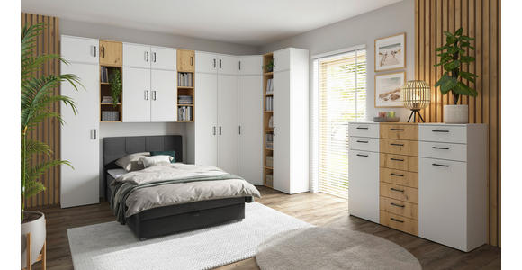REGAL Weiß - Anthrazit/Weiß, MODERN, Holzwerkstoff/Kunststoff (30/83/40cm) - Carryhome