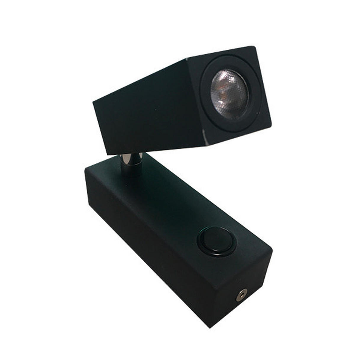 NÁSTENNÉ LED SVIETIDLO, 11/8/4 cm - čierna, Design, kov (11/8/4cm)