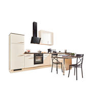 ECKKÜCHE 285,2/175 cm  in Magnolie, Eiche dunkel  - Eiche dunkel/Edelstahlfarben, Basics, Holzwerkstoff/Metall (285,2/175cm) - Venda