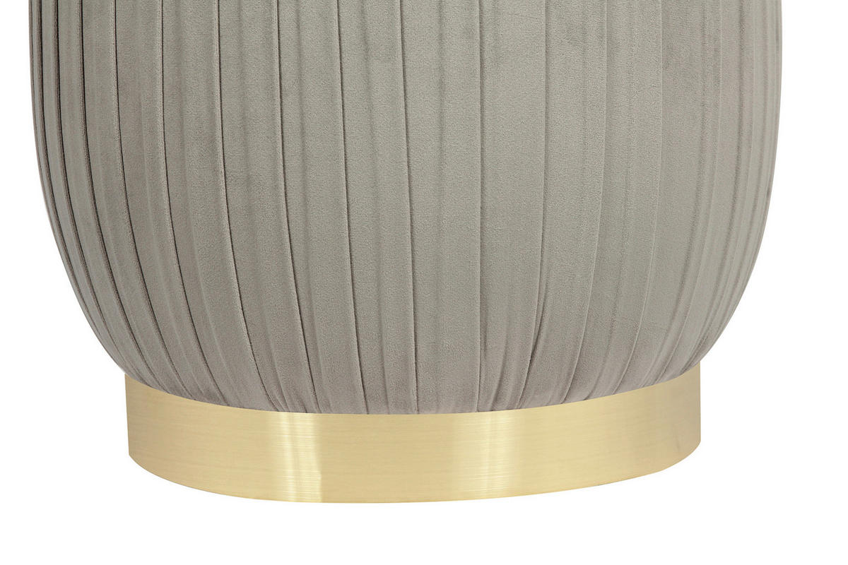TABURET, plast, kov, 43/42/43 cm - šedá/barvy zlata, Design, kov/plast (43/42/43cm)