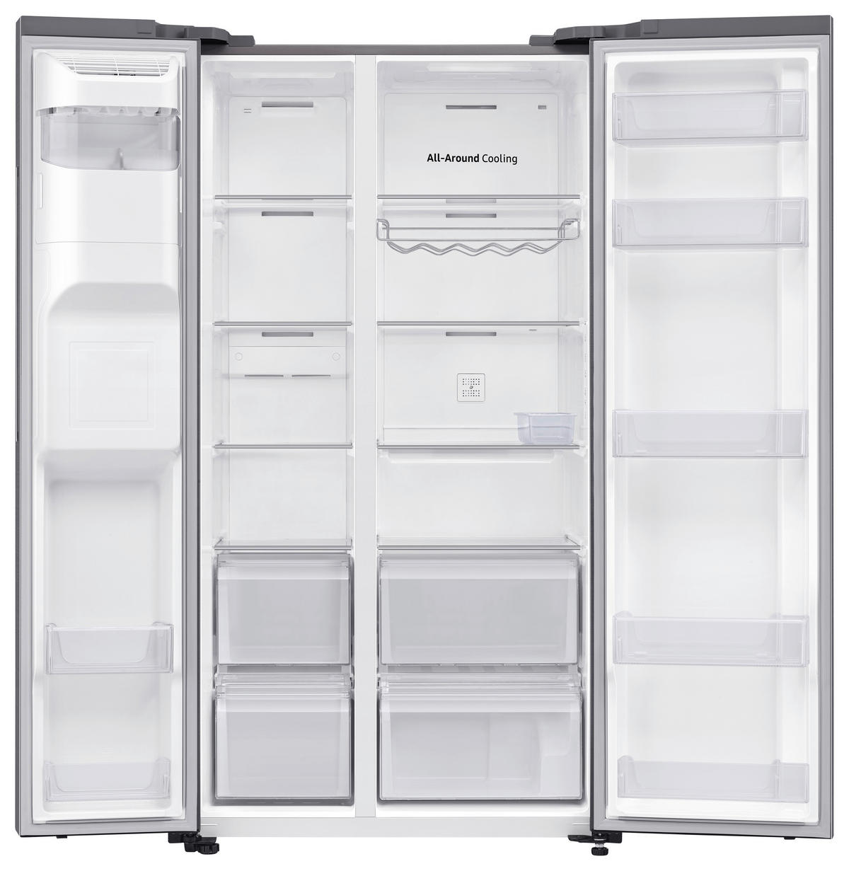 SIDE-BY-SIDE 91,2/178/71,6 cm RS65DG54R3S9EF  - Edelstahlfarben, Basics, Glas/Kunststoff (91,2/178/71,6cm) - Samsung