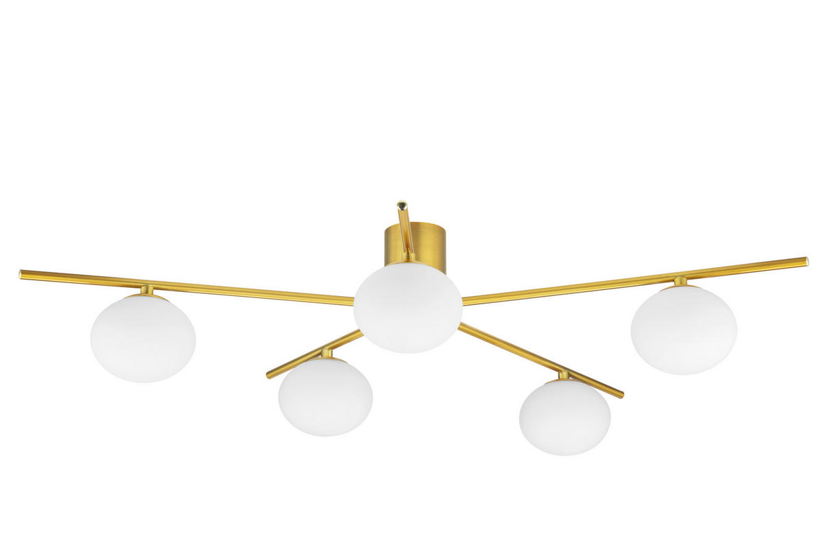 DECKENLEUCHTE 70/54/17.5 cm  - Weiß, Trend, Glas (70/54/17.5cm) - Collett's Monde