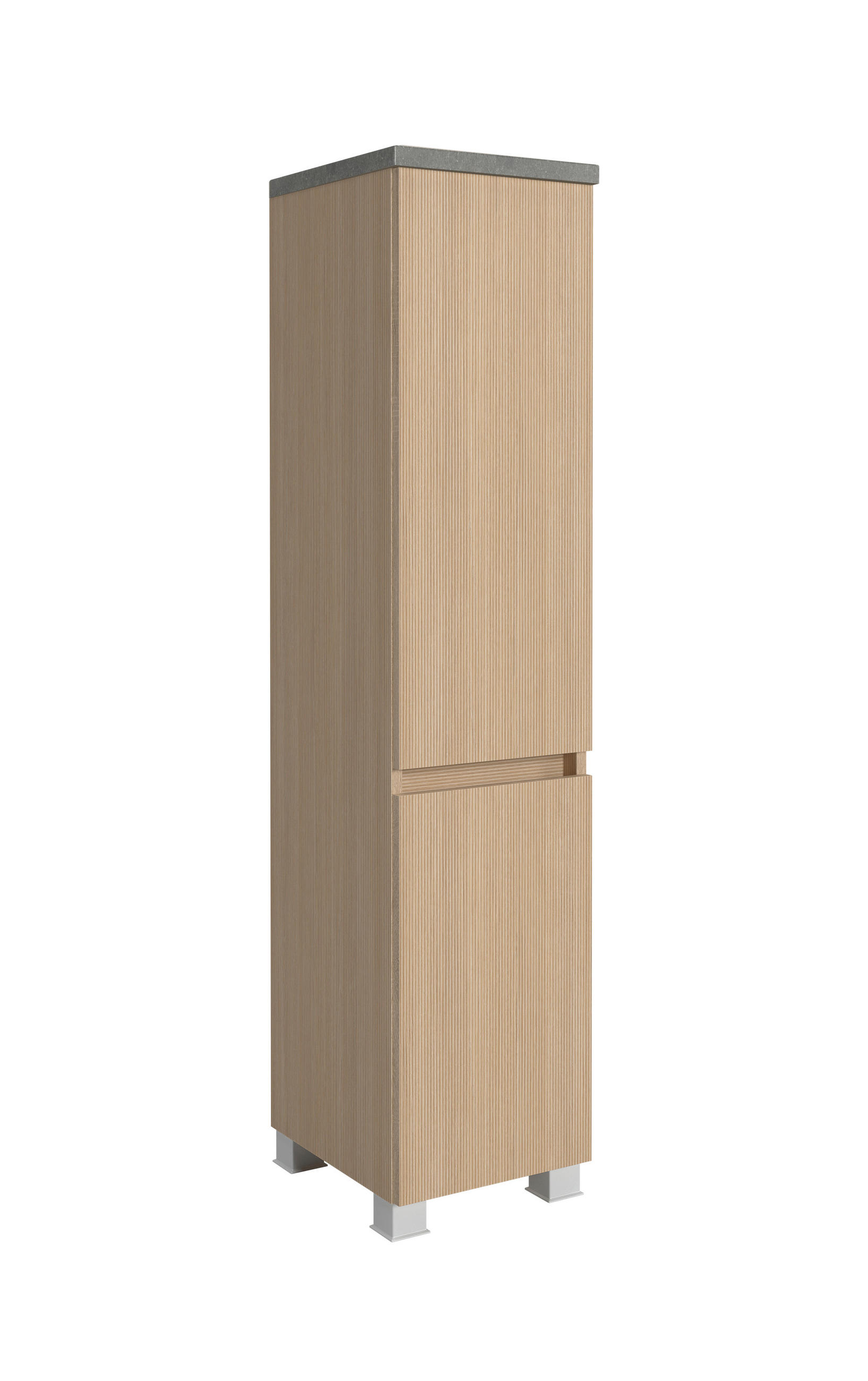 MIDISCHRANK 30/131/35 cm  - Sandfarben/Eichefarben, KONVENTIONELL, Holzwerkstoff/Kunststoff (30/131/35cm) - Xora
