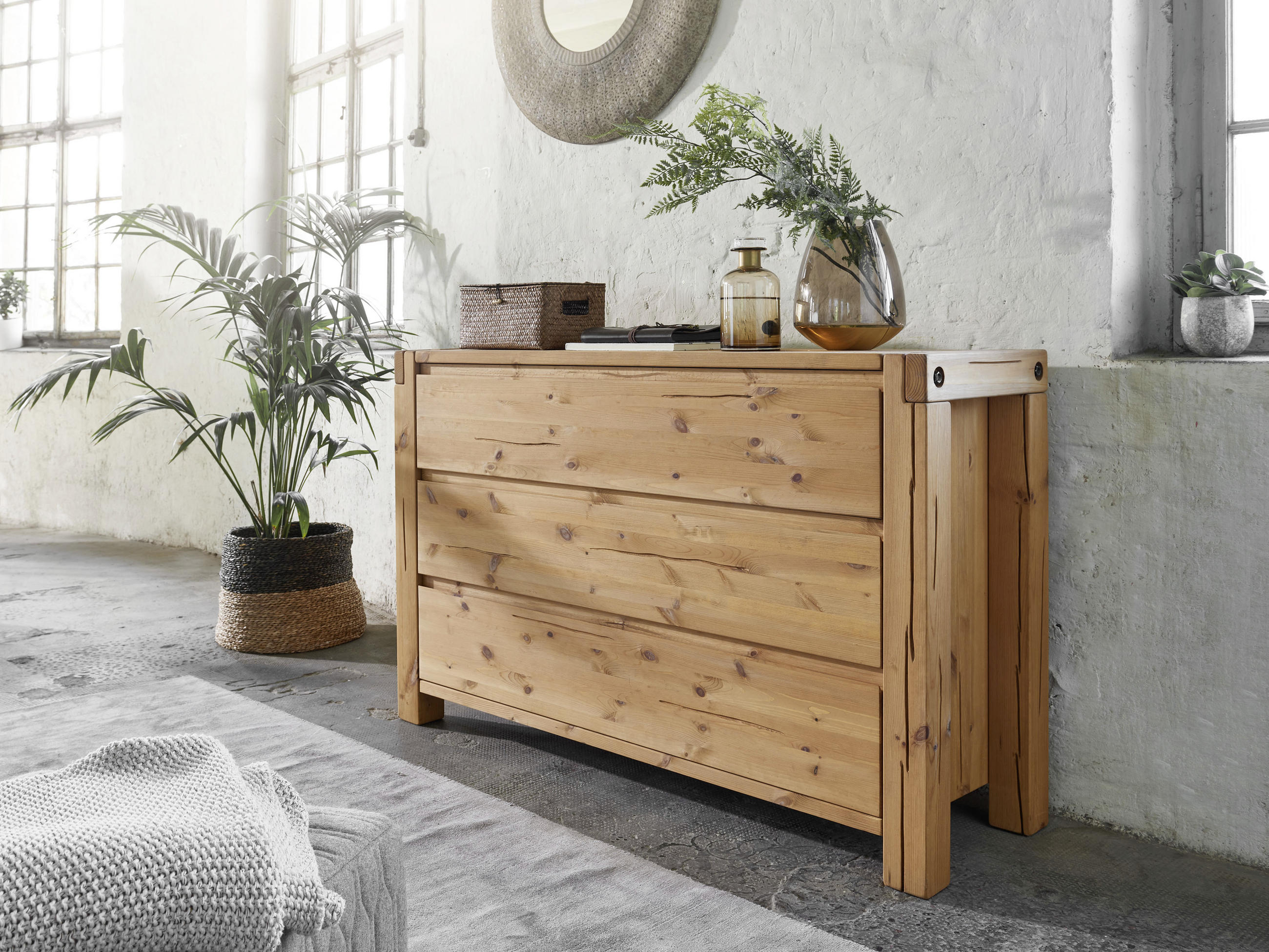 KOMMODE  in 138/88/44 cm  - Eichefarben/Honig, Basics, Holz (138/88/44cm) - Livetastic