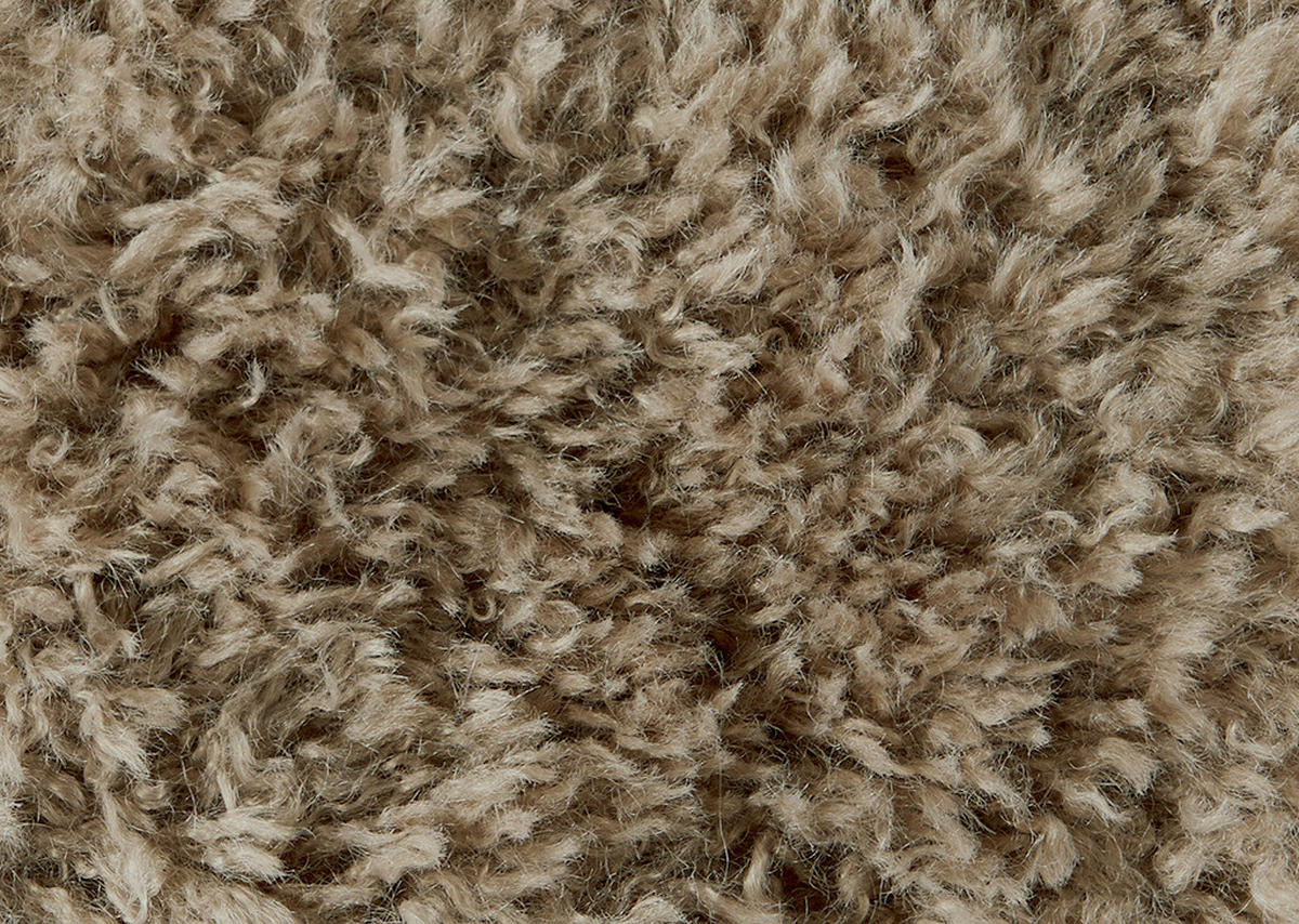 2-SITZER-SOFA Hochflor Echtleder Hellbraun, Fango  - Hellbraun/Fango, Design, Leder/Holz (240/65/104cm) - Koinor