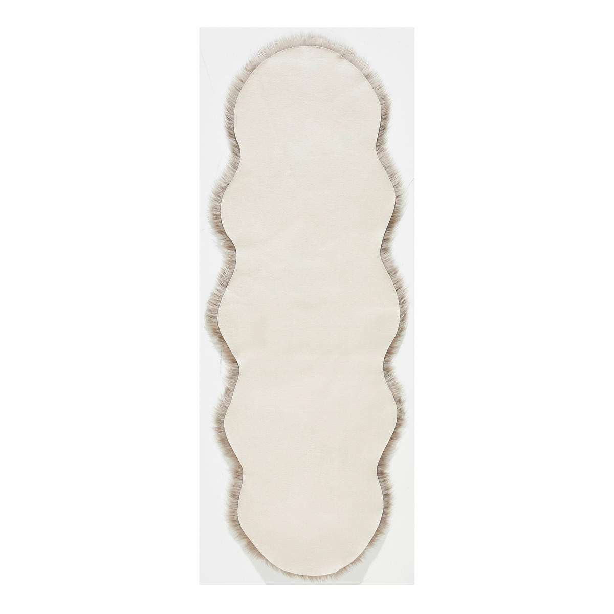 KUNSTFELL 60/180 cm Sarah Double Taupe  - Taupe, Basics, Kunststoff/Textil (60/180cm) - Novel