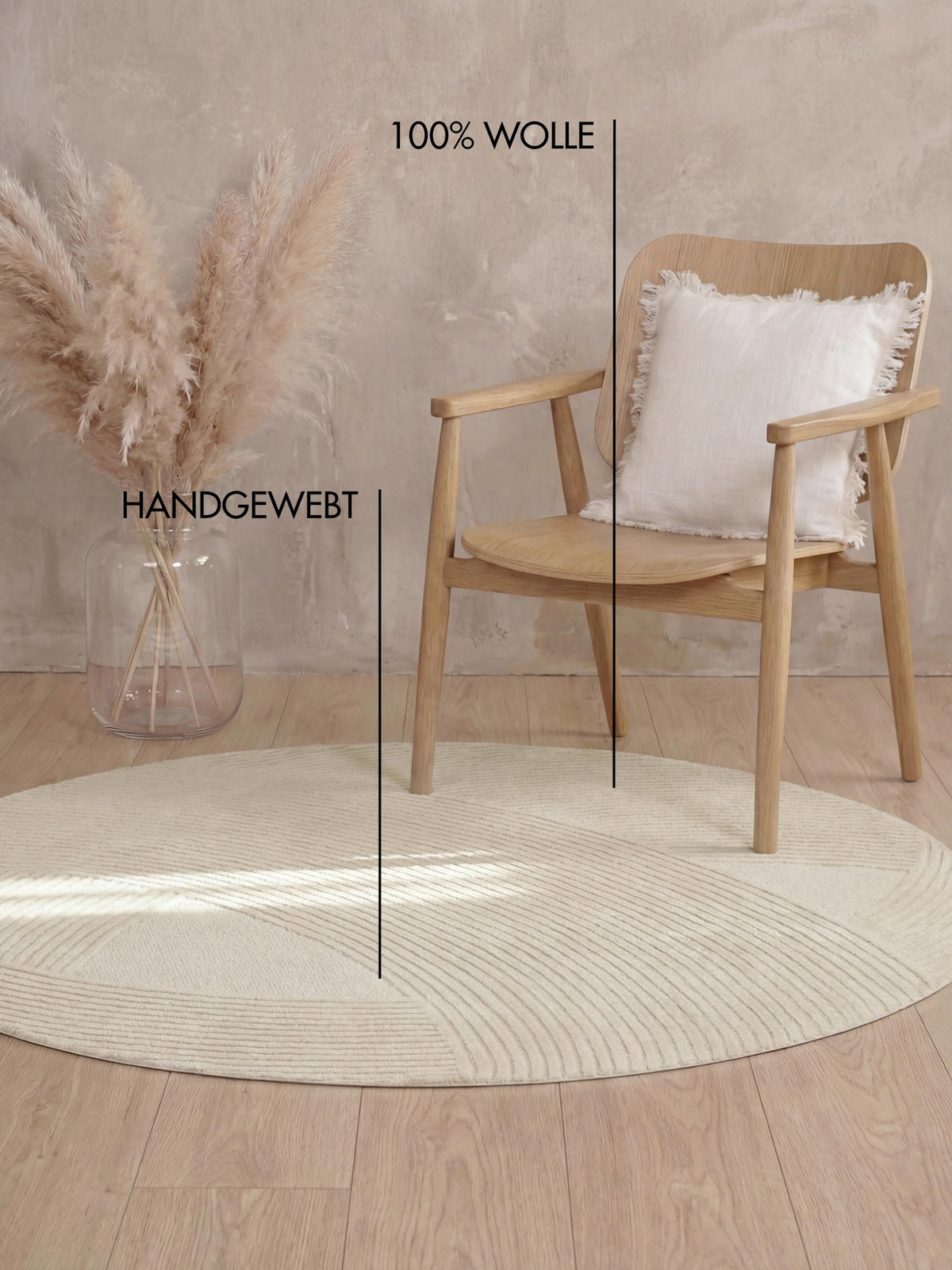 WOLLTEPPICH 160 cm Kensington Creme  - Creme, Basics, Textil (160cm) - Ted Baker