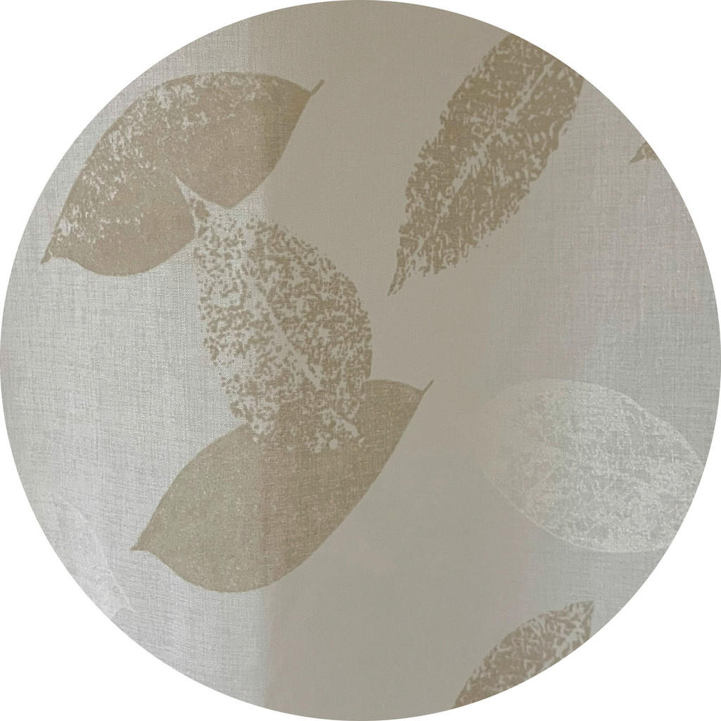 Thumbnail - Ösenschal Digital Bedruckt, Weiß, Beige, Textil, Blätter, 140x245 cm, Oeko-Tex® Standard 100, beliebig kürzbar, Wohntext...