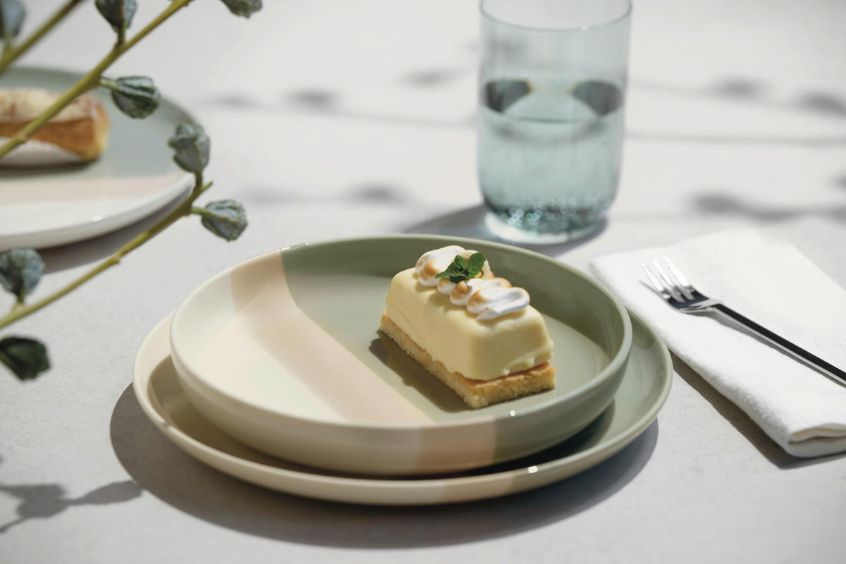 TAFELSERVICE PastelPop Green 8-teilig  - Salbeigrün/Beige, Basics, Keramik - Villeroy & Boch