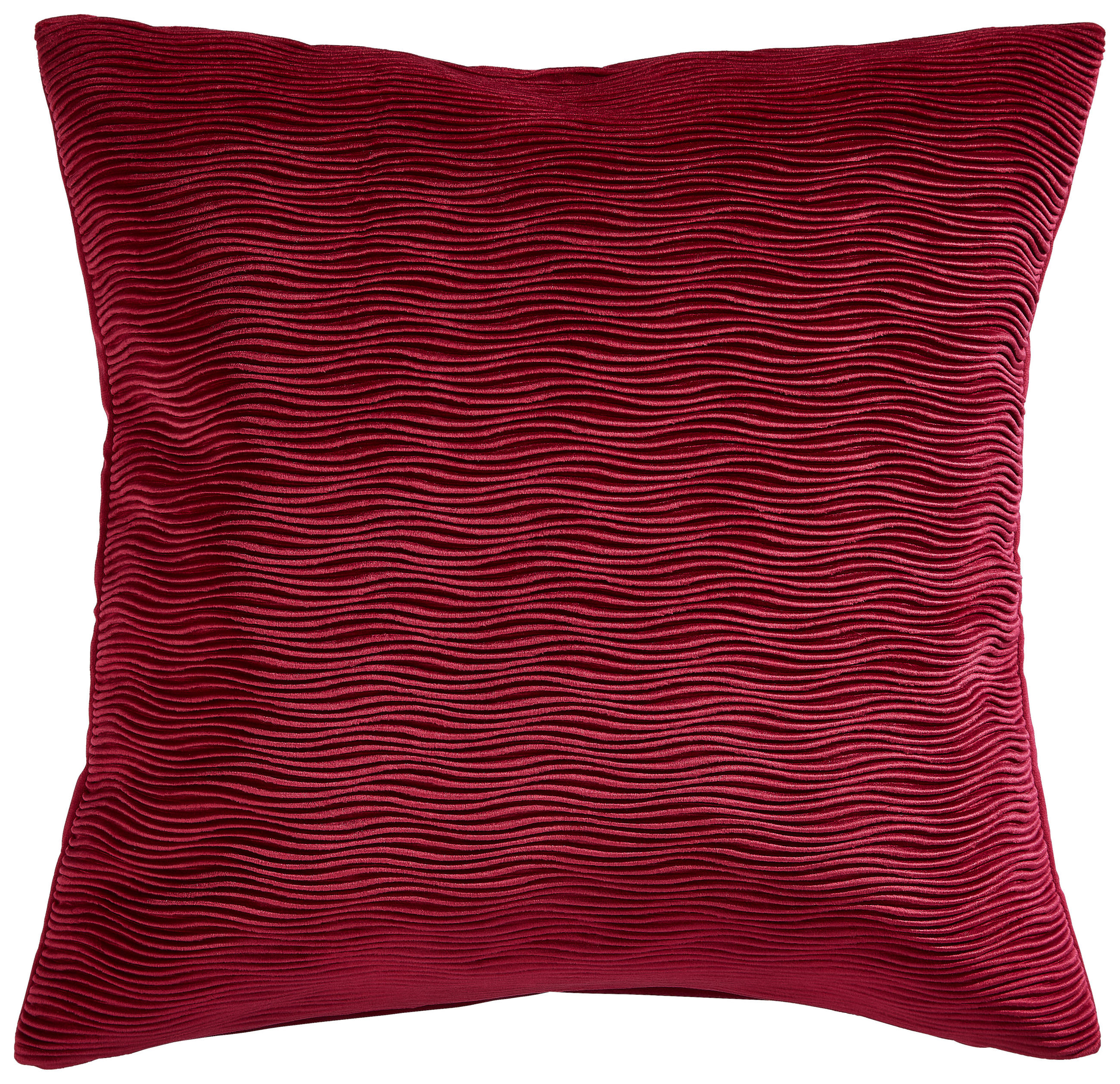 KISSENHÜLLE WAVE 50/50 cm  - Bordeaux, Basics, Textil (50/50cm) - Ambiente