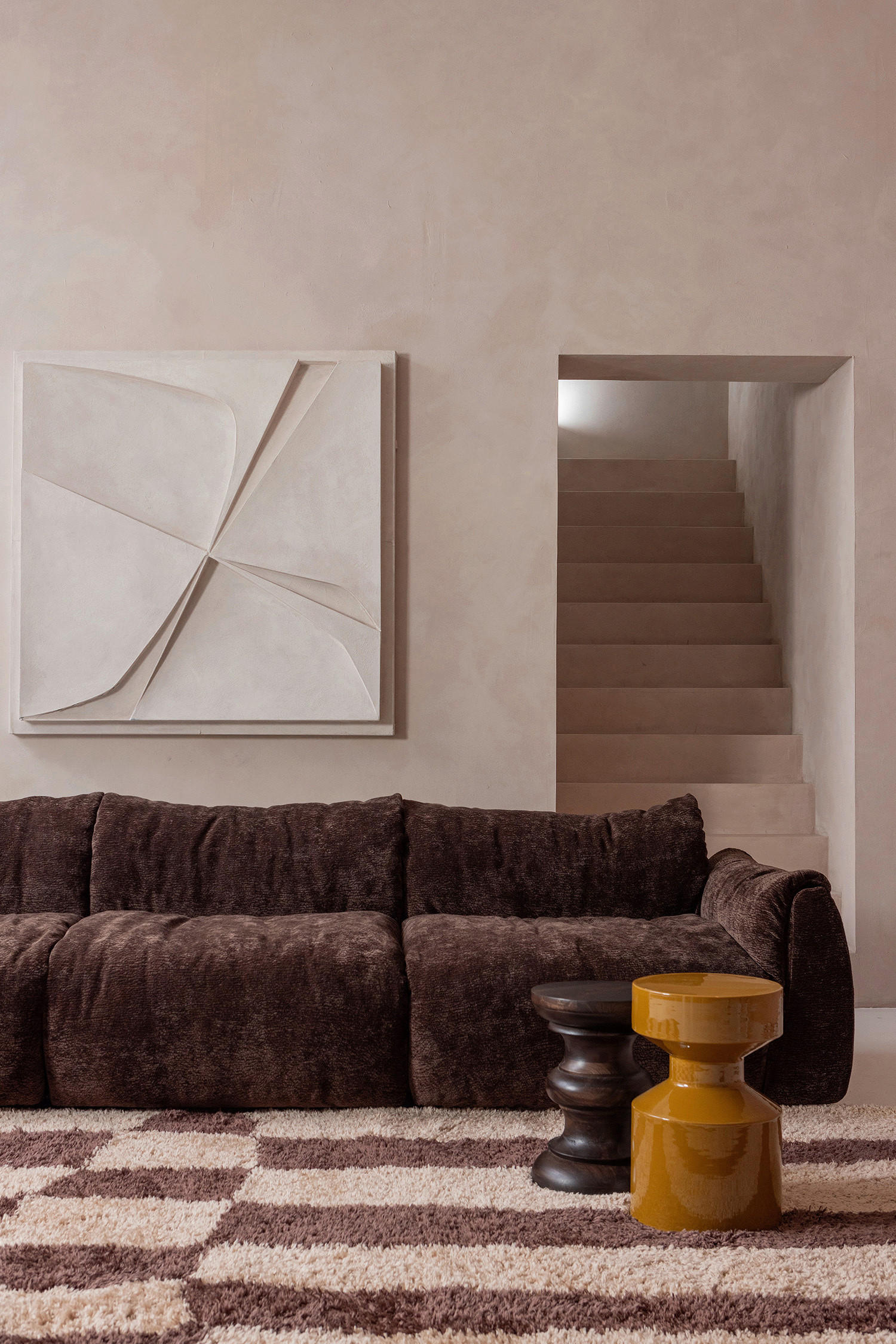Livetastic Beistelltisch Jonah Dunkelbraun 30x42x30 cm