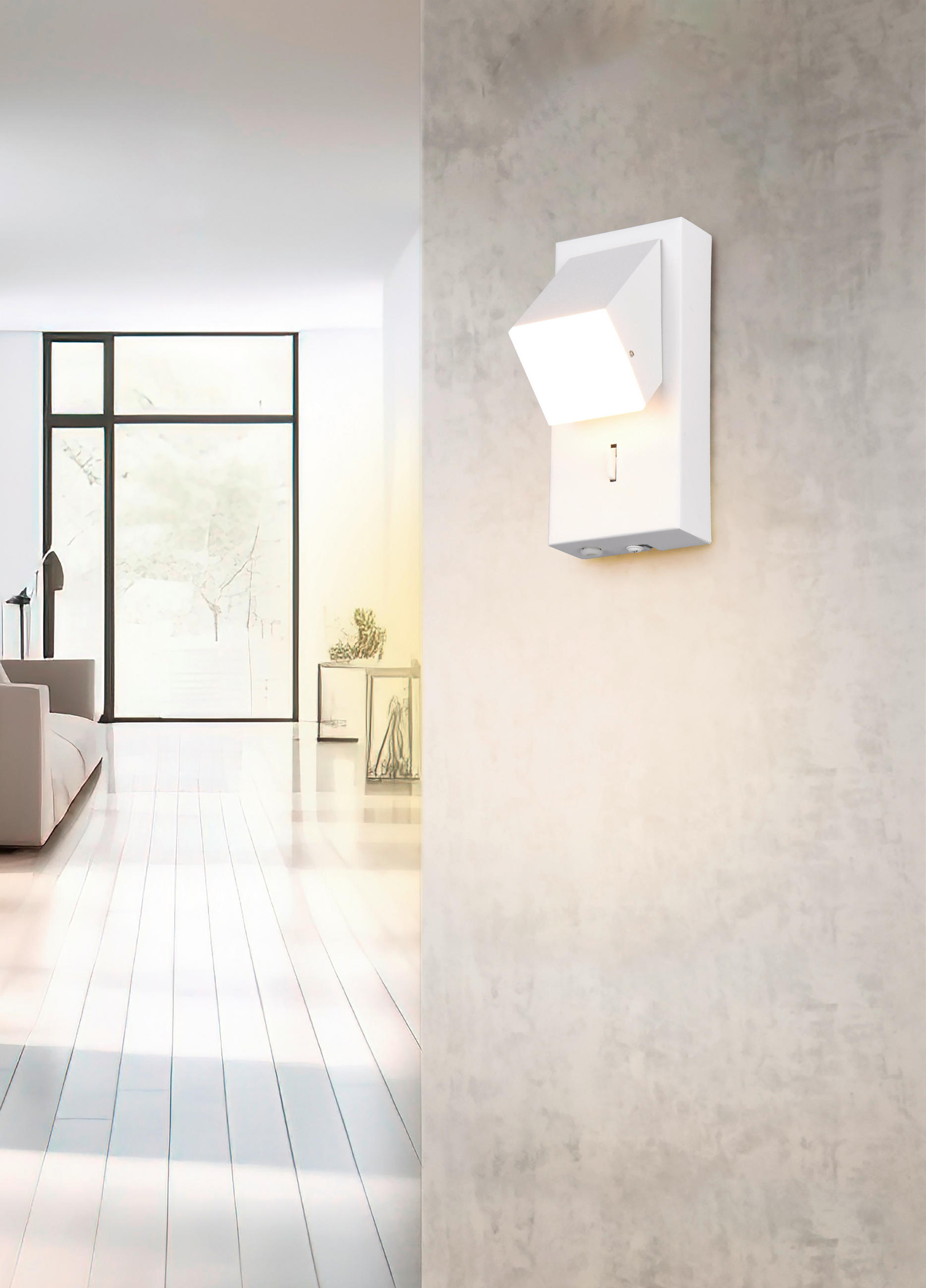 LED-WANDLEUCHTE - Weiss, Design, Metall (15/7/8,5cm) - Trio Leuchten