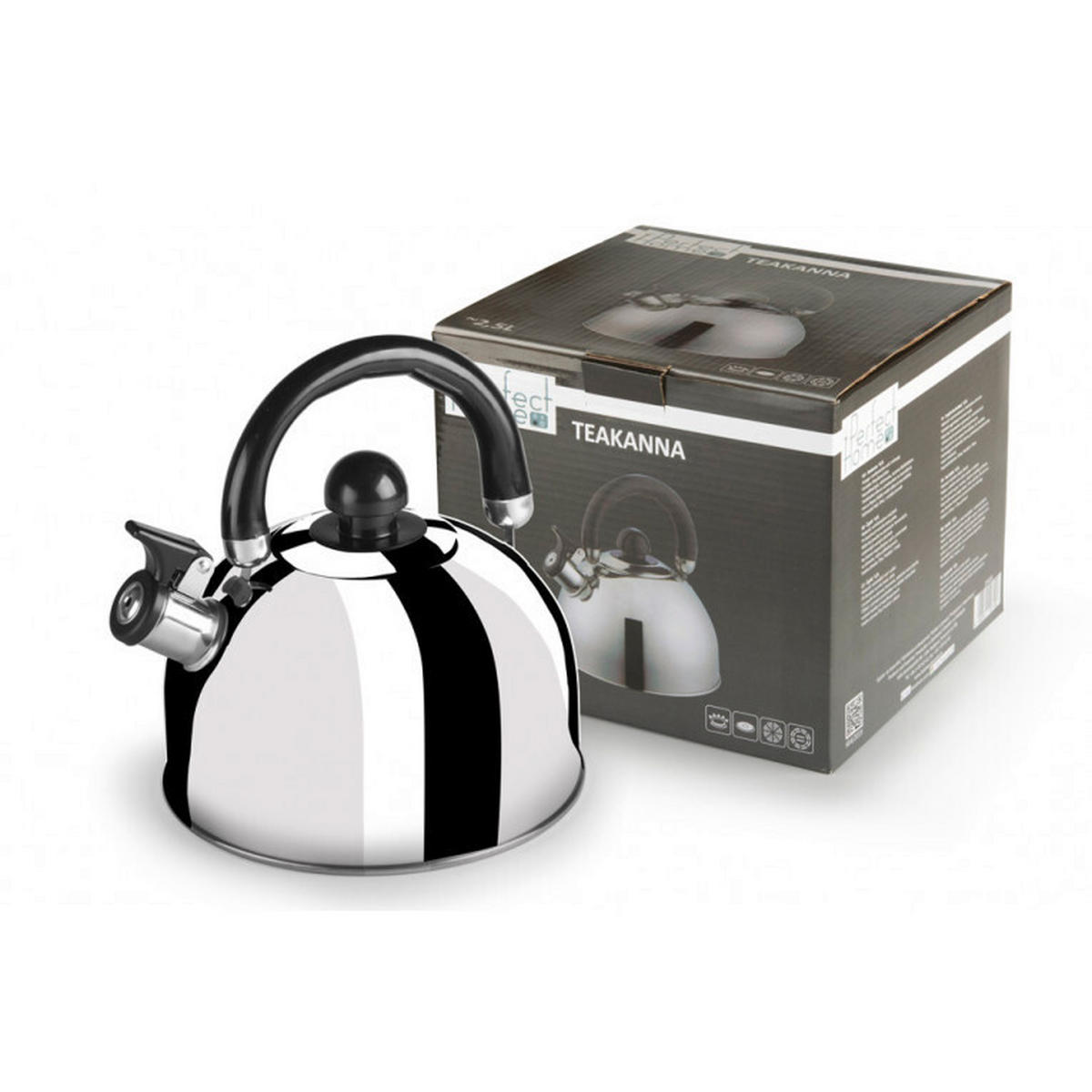 CEAINIC 2,5 l  - argintiu/negru, Basics, plastic/metal (2,5l)